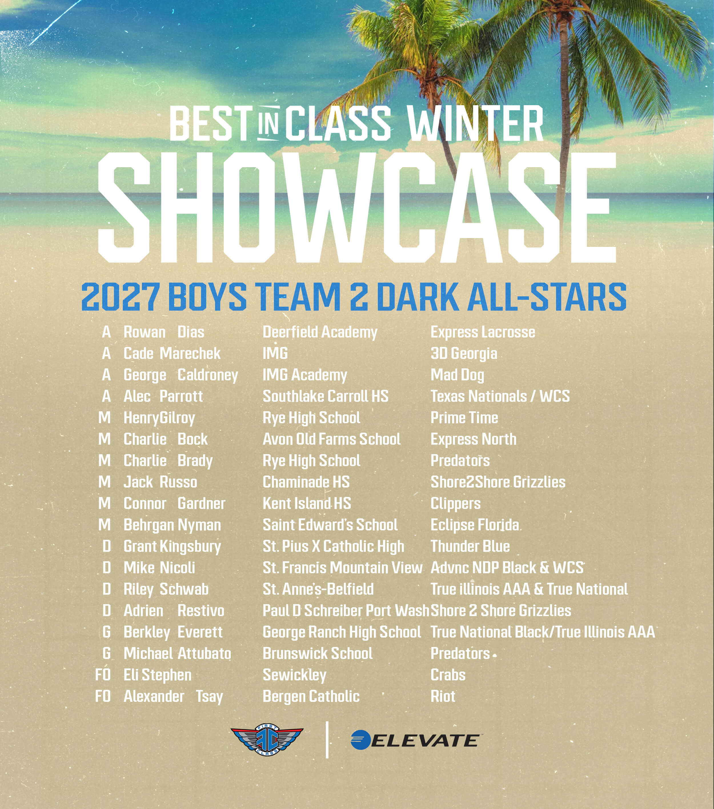 BIC Winter Showcase Rosters2027 Boys Dark